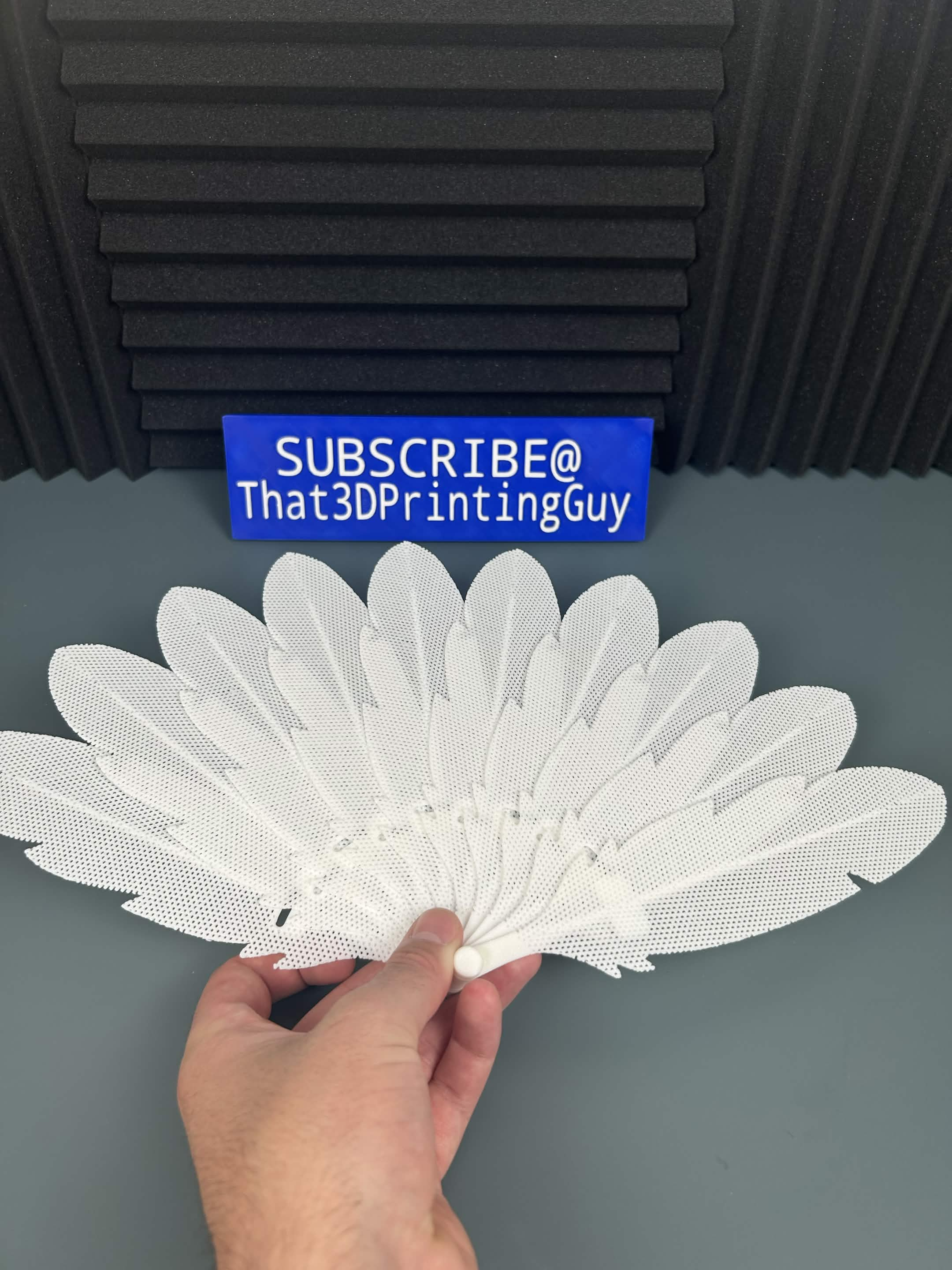 Feather Folding Fan